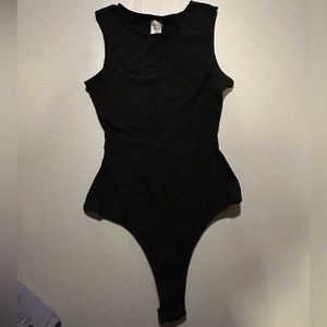 Kittenish Black Bodysuit
